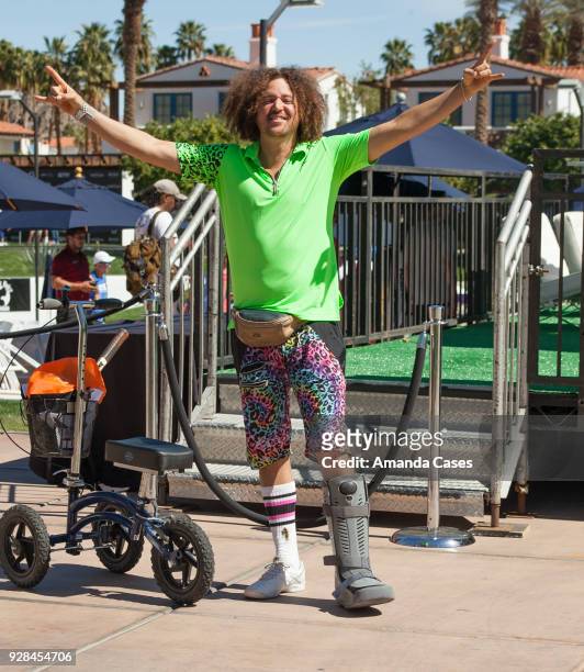 RedFoo arrives at The 14th Annual Desert Smash Celebrity Tennis Event on March 6, 2018 in La Quinta, California.