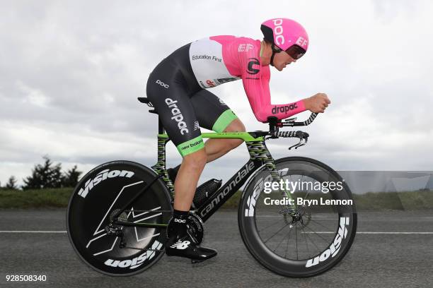 Tom Scully of New Zealand and EF Education First-Drapac p/b Cannondale during the 76th Paris - Nice 2018 / Stage 4 an Individual Time Trial of 18,4km...