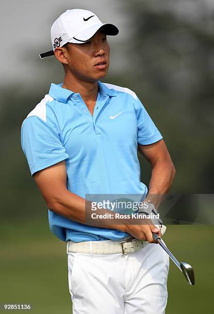 Anthony Kim of the USA on the 9th fairway during the second round of the WGC - HSBC Champions at Sheshan International Golf Club on November 6, 2009...