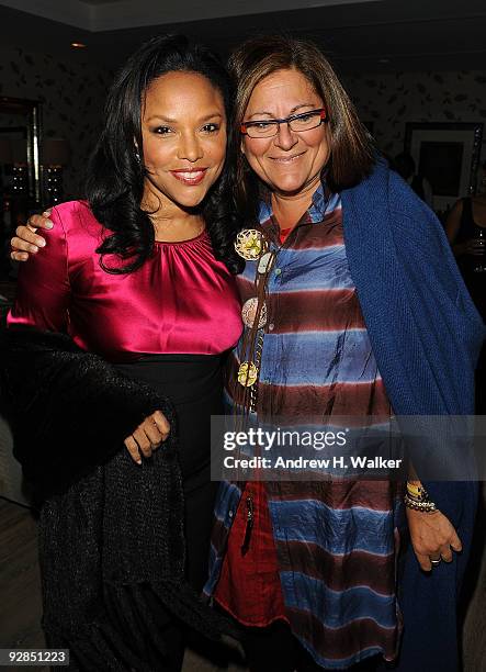 Actress Lynn Whitfield and Fern Mallis attend the Cinema Society & Tommy Hilfiger screening of "Precious" after party at the Crosby Street Hotel on...