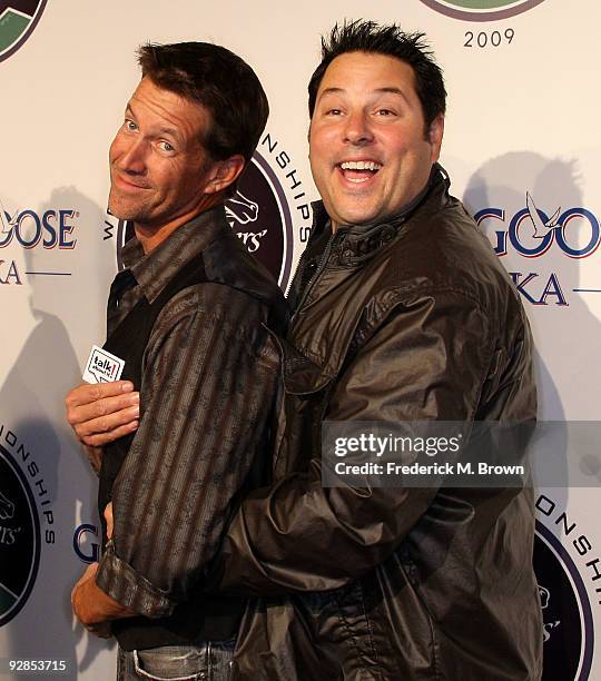 Actors James Denton and Greg Grunberg attend the Breeders' Cup Winners Circle event at the ESPN Zone and L. A. Live on November 5, 2009 in Los...