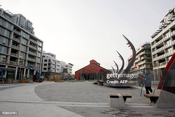 The Salt building from the Plaza in the Olympic and Paralympic Village Vancouver is pictured November 4, 2009 on the waterfront in Vancouver, BC,...