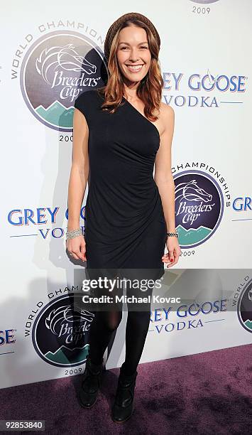 Actress Louise Griffiths arrives at the Breeders' Cup Winners Circle Event at ESPN Zone at L.A. Live on November 5, 2009 in Los Angeles, California.