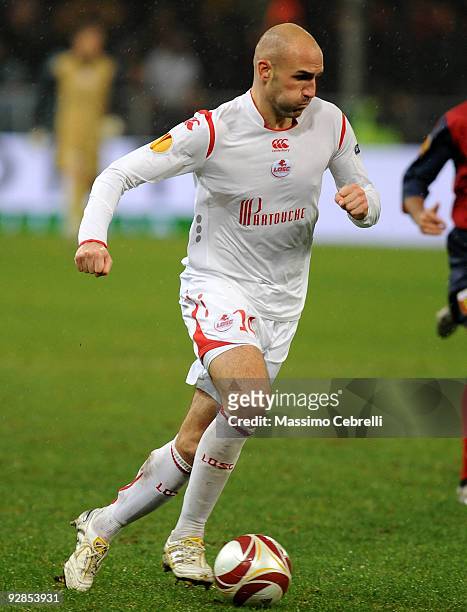 Robert Vittek of LOSC Lille Metropole in action during the UEFA Europa League Group B match between Genoa CFC and LOSC Lille Metropole at Luigi...