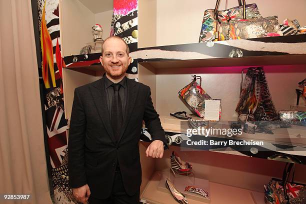 Joshua Schulman attends the launch of "Project Pep" to Benefit The Elton John Aids Foundation hosted by Jimmy Choo and Vanity Fair at Jimmy Choo...