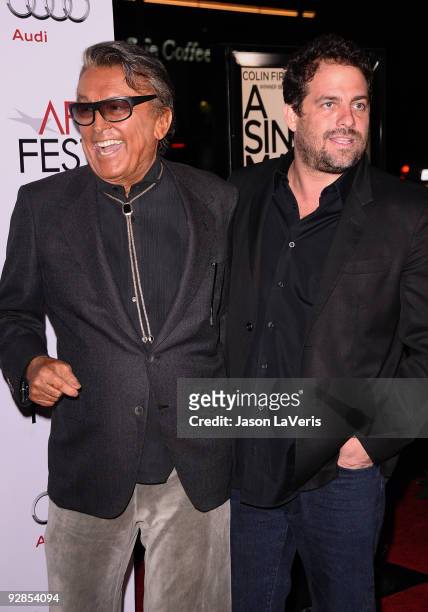 Robert Evans and Brett Ratner attend the AFI Fest 2009 premiere of "A Single Man" at Grauman's Chinese Theatre on November 5, 2009 in Hollywood,...