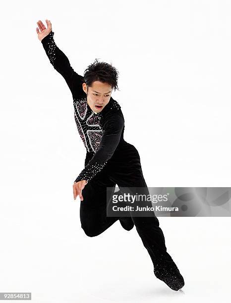 Daisuke Takahashi of Japan performs in the Men Short Program on the day one of ISU Grand Prix of Figure Skating NHK Trophy at Big Hat on November 6,...