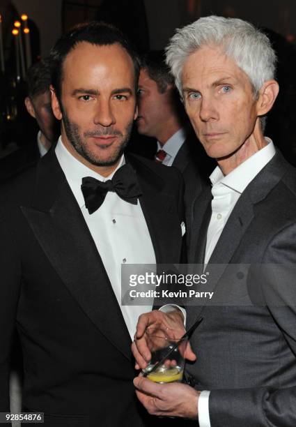 Director Tom Ford and journalist Richard Buckley attend the AFI closing night party for Tom Ford and The Weinstein Company's "A SINGLE MAN" at...