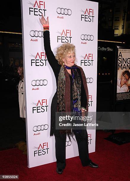 Actress Sally Kirkland attends the AFI Fest 2009 premiere of "A Single Man" at Grauman's Chinese Theatre on November 5, 2009 in Hollywood, California.