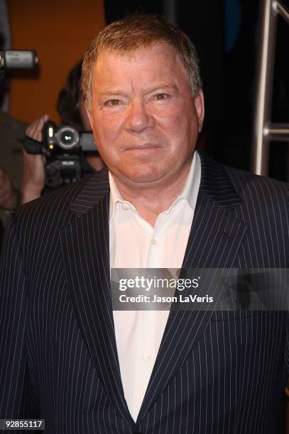 William Shatner attends the unveiling of a Captain Kirk wax figure at Madame Tussaud's Wax Museum on November 4, 2009 in Los Angeles, California.