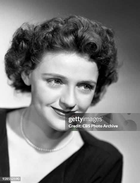 Portrait of CBS Radio actress Virginia Kaye. She marries Broadway producer Kermit Bloomgarden in 1943. Image dated September 21, 1943. New York, NY.