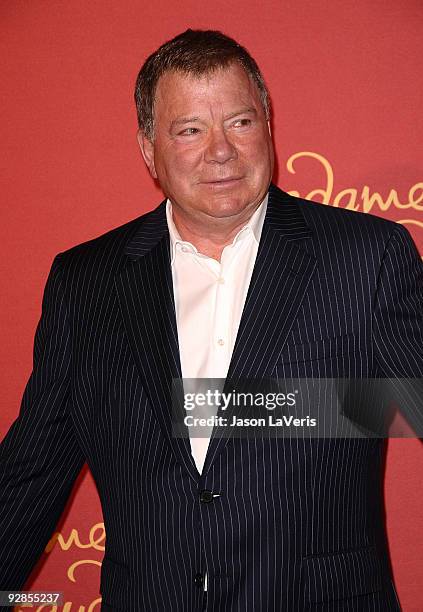 William Shatner attends the unveiling of a Captain Kirk wax figure at Madame Tussaud's Wax Museum on November 4, 2009 in Los Angeles, California.