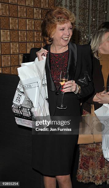 Cilla Black attends the book launch party for Nicky Haslam's autobiography - 'Redeeming Features' on November 5, 2009 in London, England.