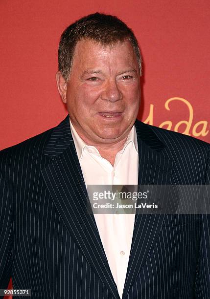 William Shatner attends the unveiling of a Captain Kirk wax figure at Madame Tussaud's Wax Museum on November 4, 2009 in Los Angeles, California.