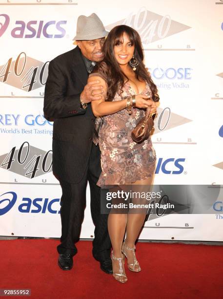 Joe Jackson and guest attends the official 2009 MTV Video Music Awards after party at 40 / 40 Club on September 13, 2009 in New York City.