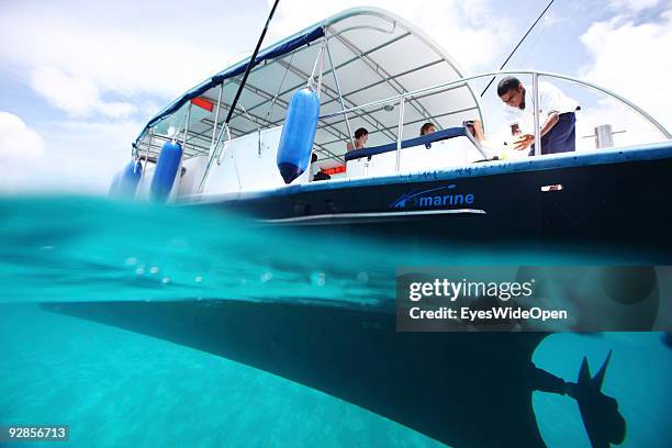 Snorkeling and Diving Trip to the reef of Addu Atoll on September 27, 2009 in Male, Maldives.The maldive islands consist of around 1100 islands and...