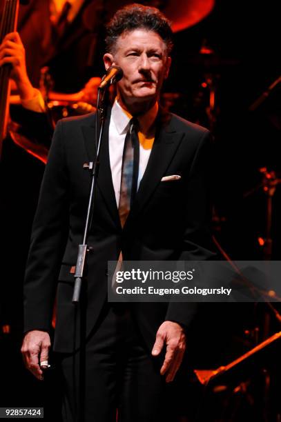 Lyle Lovett performs in concert at The Beacon Theatre on November 4, 2009 in New York City.