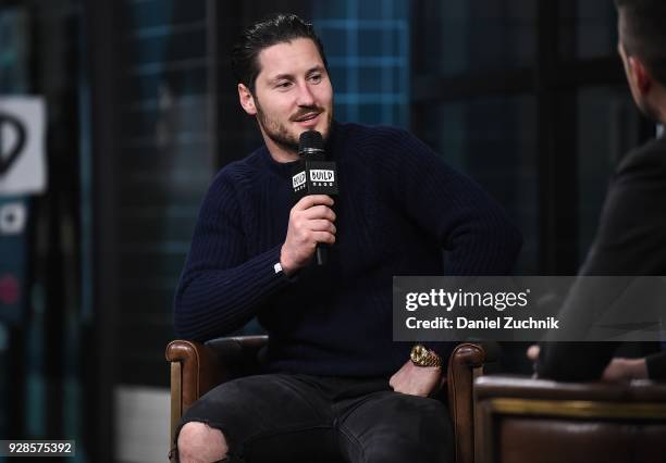 Dancer Val Chmerkovskiy attends the Build Series to discuss his new book 'I'll Never Change My Name' at Build Studio on March 7, 2018 in New York...