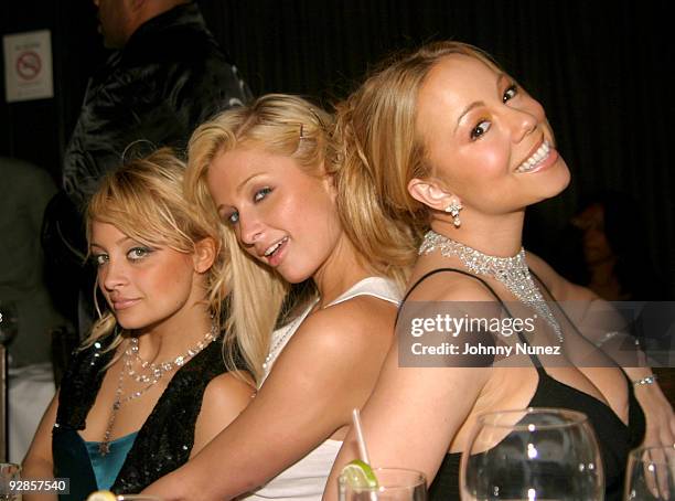 Nicole Richie, Paris Hilton and Mariah Carey