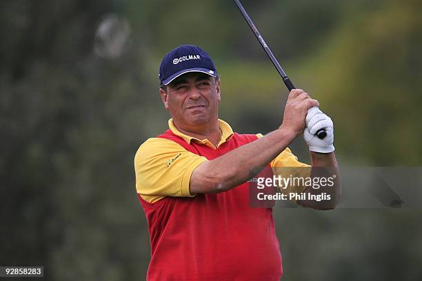 Costantino Rocca of Italy in action during the first round of the OKI Castellon Senior Tour Championship played at Club de Campo Mediterraneo on...