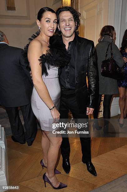 Anastasia Webster and Steven Webster attend the Georgina Chapman for Garrard collection launch on November 4, 2009 in London, England.