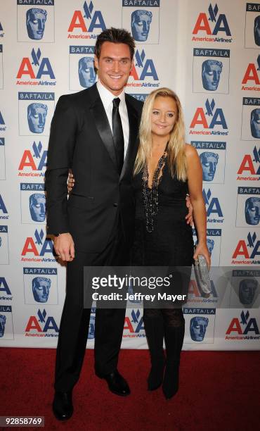 Actors Owain Yeoman and Lucy Davis attend the 18th Annual BAFTA/LA Britannia Awards on November 5, 2009 in Century City, California.