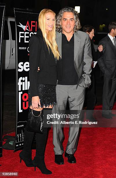 Actress Kelly Lynch and producer Mitch Glazer arrive at the AFI FEST 2009 screening of the Weinstein Company's "A Single Man" on November 5, 2009 in...