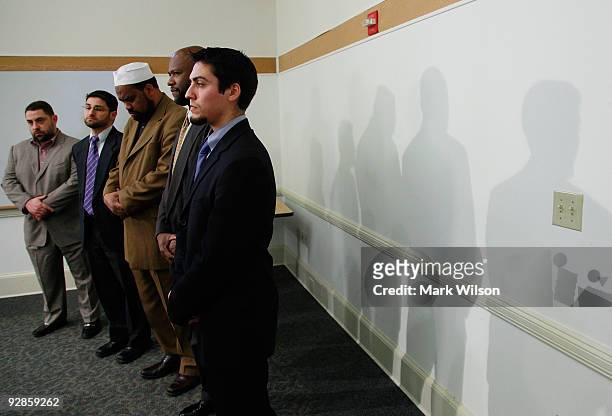 Muslim leaders participate in a news conference about yesterdays shooting at Ft. Hood that left 13 people dead, on November 6, 2009 in Washington,...