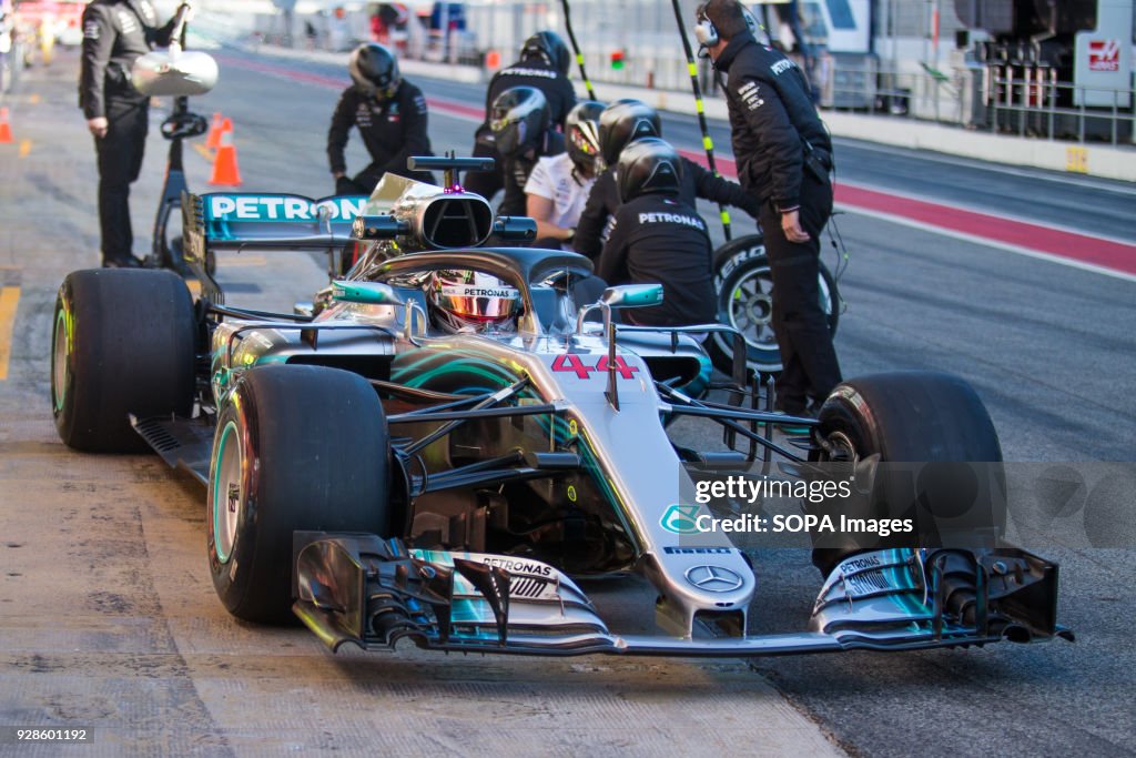 Lewis Hamilton of Mercedes-AMG-Petronas Formula One Team...