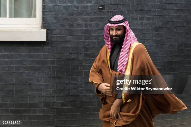 Saudi Crown Prince Mohammad bin Salman visits 10 Downing Street in London as the Saudi royal makes his first official visit to Britain. The Saudi...