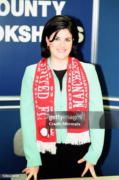Monica Lewinsky, former Intern at The White House, pictured during Book Signing Tour, Book titled Monica's Story, at County Bookshops, The Trafford...