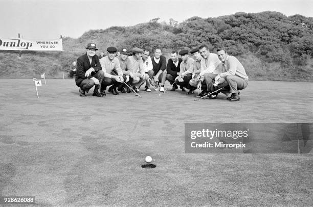 Ryder Cup Team, at the Royal Birkdale Golf Club in Southport, 5th October 1965. The 16th Ryder Cup matches were held 7th to 9th October 1965, The...