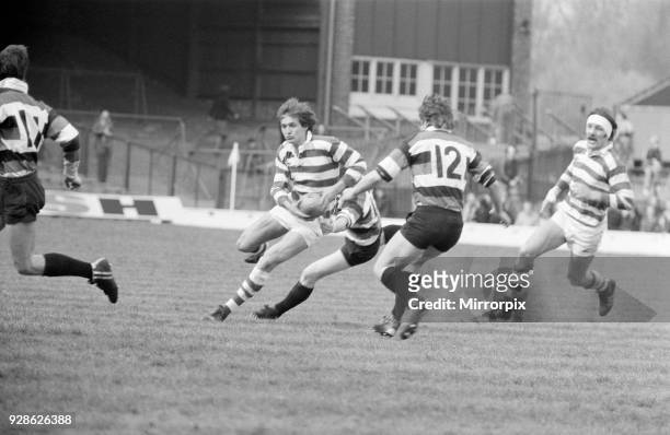 Gosforth 27-11 Waterloo, Rugby Union, John Player Cup final match at Twickenham Stadium, Saturday 10th April 1977.