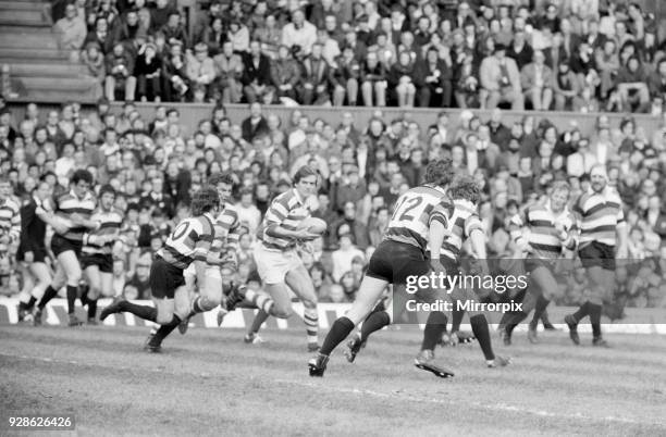 Gosforth 27-11 Waterloo, Rugby Union, John Player Cup final match at Twickenham Stadium, Saturday 10th April 1977.