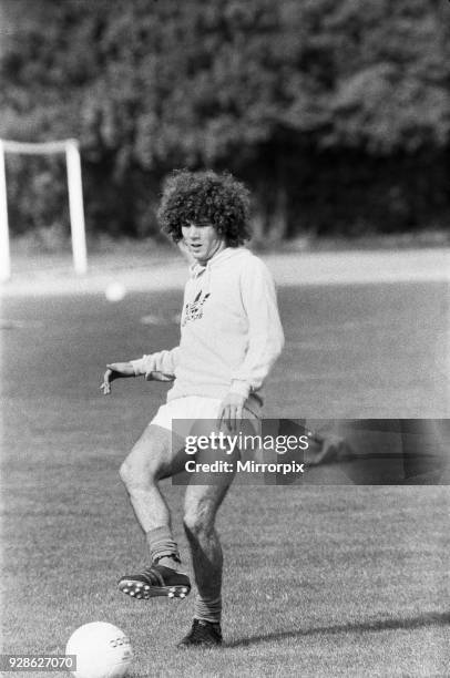 Alberto Tarantini argentinian football player, pictured during training session ahead of signing for Birmingham City September 1978.