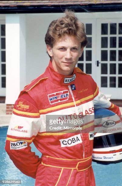Christian Horner, Red Bull Racing team boss, seen here on 27th May 1992.