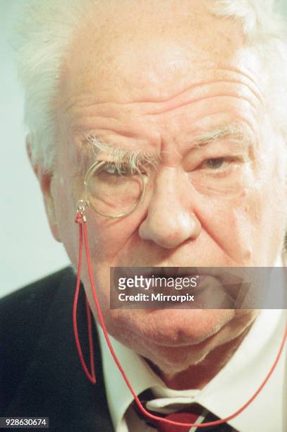 Sir Patrick Moore, Astronomer, Pictured 20th July 2001. He is at the University of Glamorgan to receive an Honorary Doctorate of Science, ScD, Doctor...