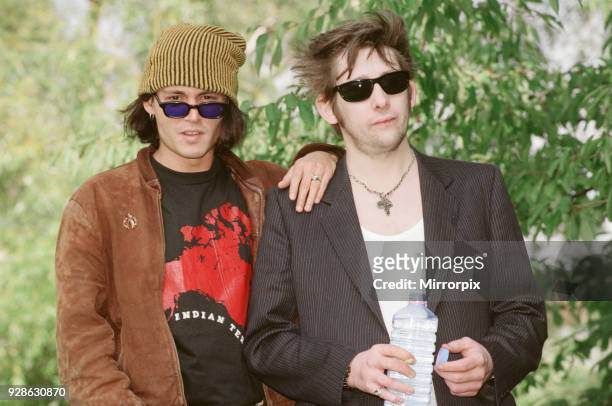 Johnny Depp and singer Shane MacGowan. Johnny Depp is guesting on Shane's new album. The Snake is the first solo album by Shane MacGowan with backing...