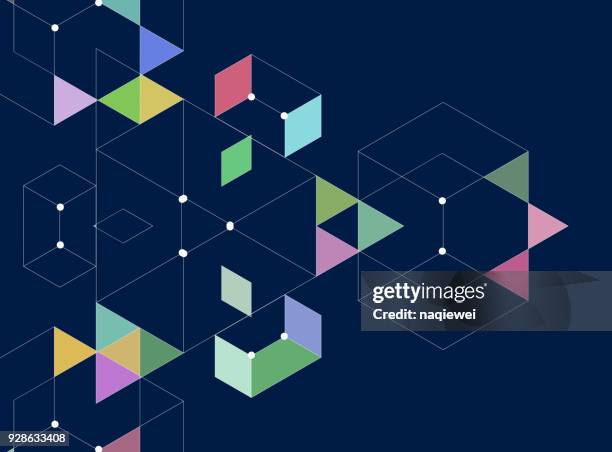 line style triangle pattern background - east asia stock illustrations