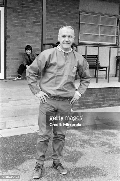 Liverpool manager Bill Shankly takes charge of a training session as the team are recalled for preseason training at Melwood, 11th July 1972.