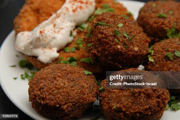 falafel balls - falafel stock pictures, royalty-free photos & images