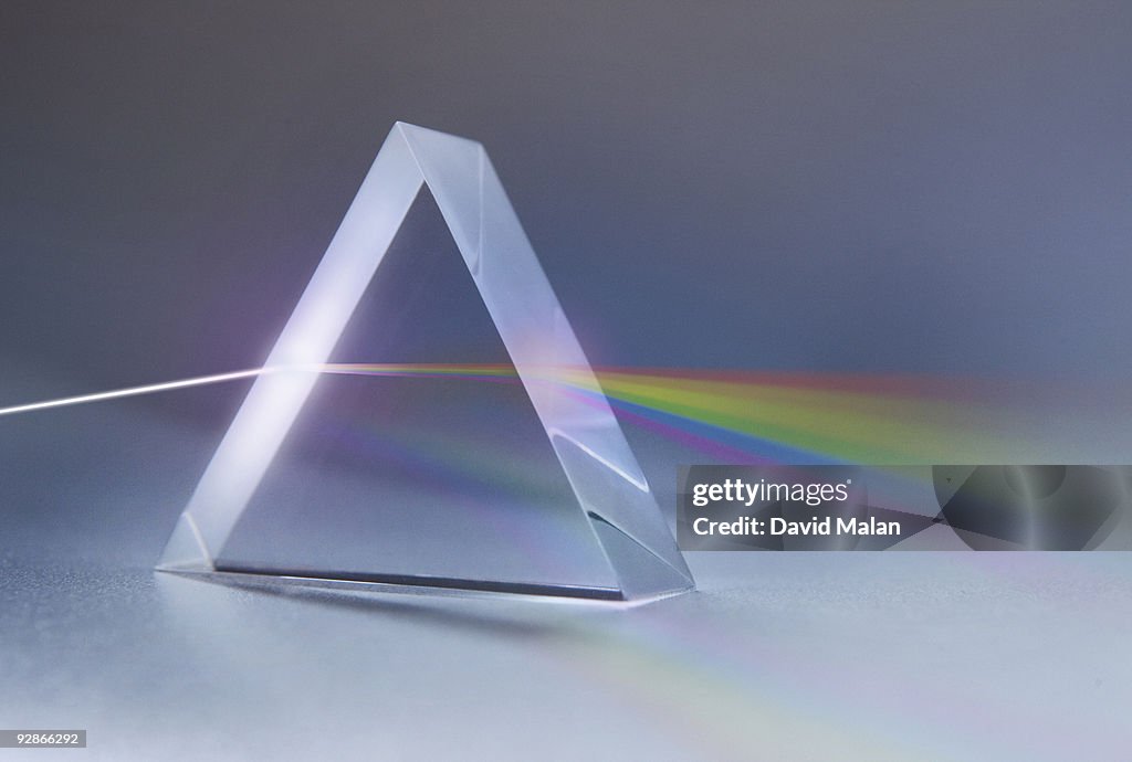 Refraction Spectrum Prism With Colour Spectrum Refraction High-Res Stock Photo - Getty Images
