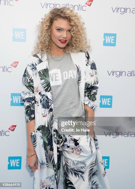 Becca Dudley attends We Day UK at Wembley Arena on March 7, 2018 in London, England.