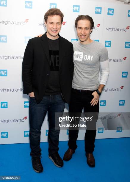 Craig Kielburger and Marc Kielburger attend We Day UK at Wembley Arena on March 7, 2018 in London, England.