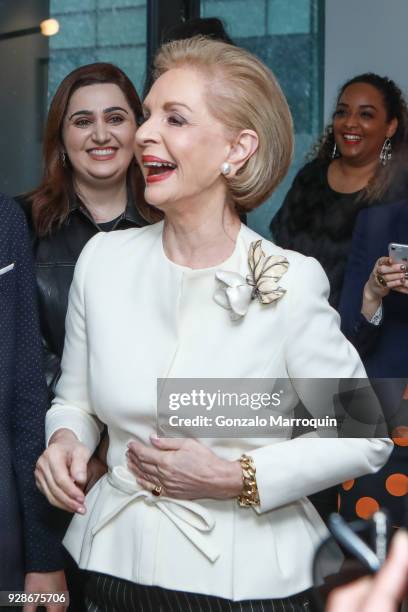 Designer Carolina Herrera attends the Carolina Herrera "Good Girl" Event on March 7, 2018 in New York City.