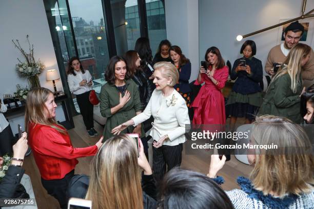 Designer Carolina Herrera attends the Carolina Herrera "Good Girl" Event on March 7, 2018 in New York City.