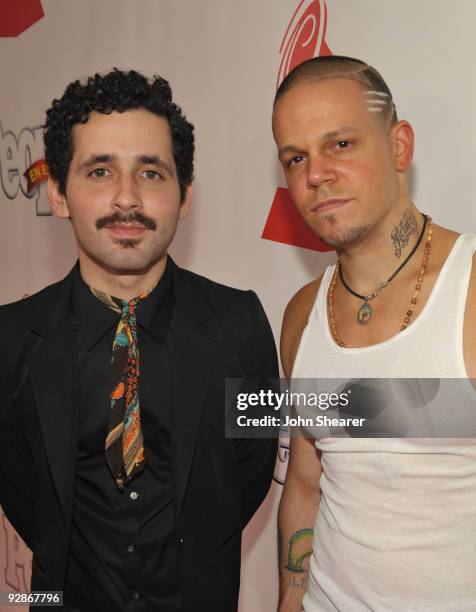 Musicians Visitante and Residente of Calle 13 arrives at the 10th Annual Latin GRAMMY Awards after party held at the Mandalay Bay Convention Center...