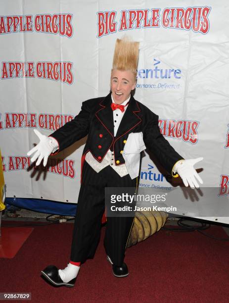 Bello'' The Clown attends the 2009 Big Apple Circus opening night gala benefit at Damrosch Park, Lincoln Center on November 6, 2009 in New York City.