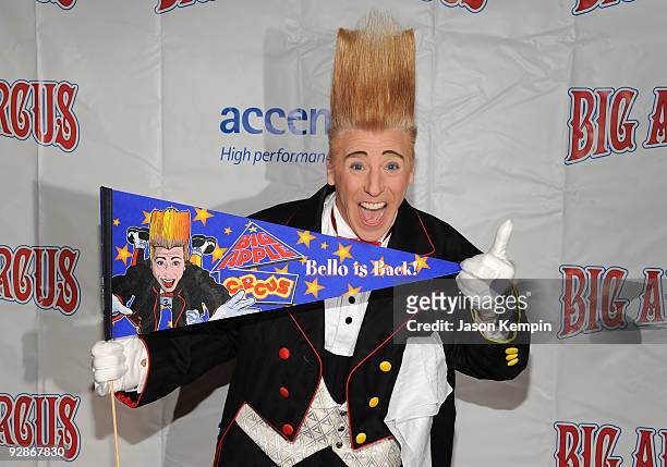 Bello'' The Clown attends the 2009 Big Apple Circus opening night gala benefit at Damrosch Park, Lincoln Center on November 6, 2009 in New York City.