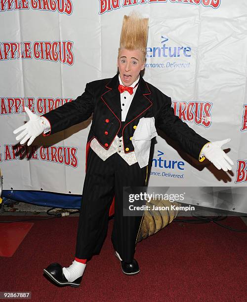 Bello'' The Clown attends the 2009 Big Apple Circus opening night gala benefit at Damrosch Park, Lincoln Center on November 6, 2009 in New York City.